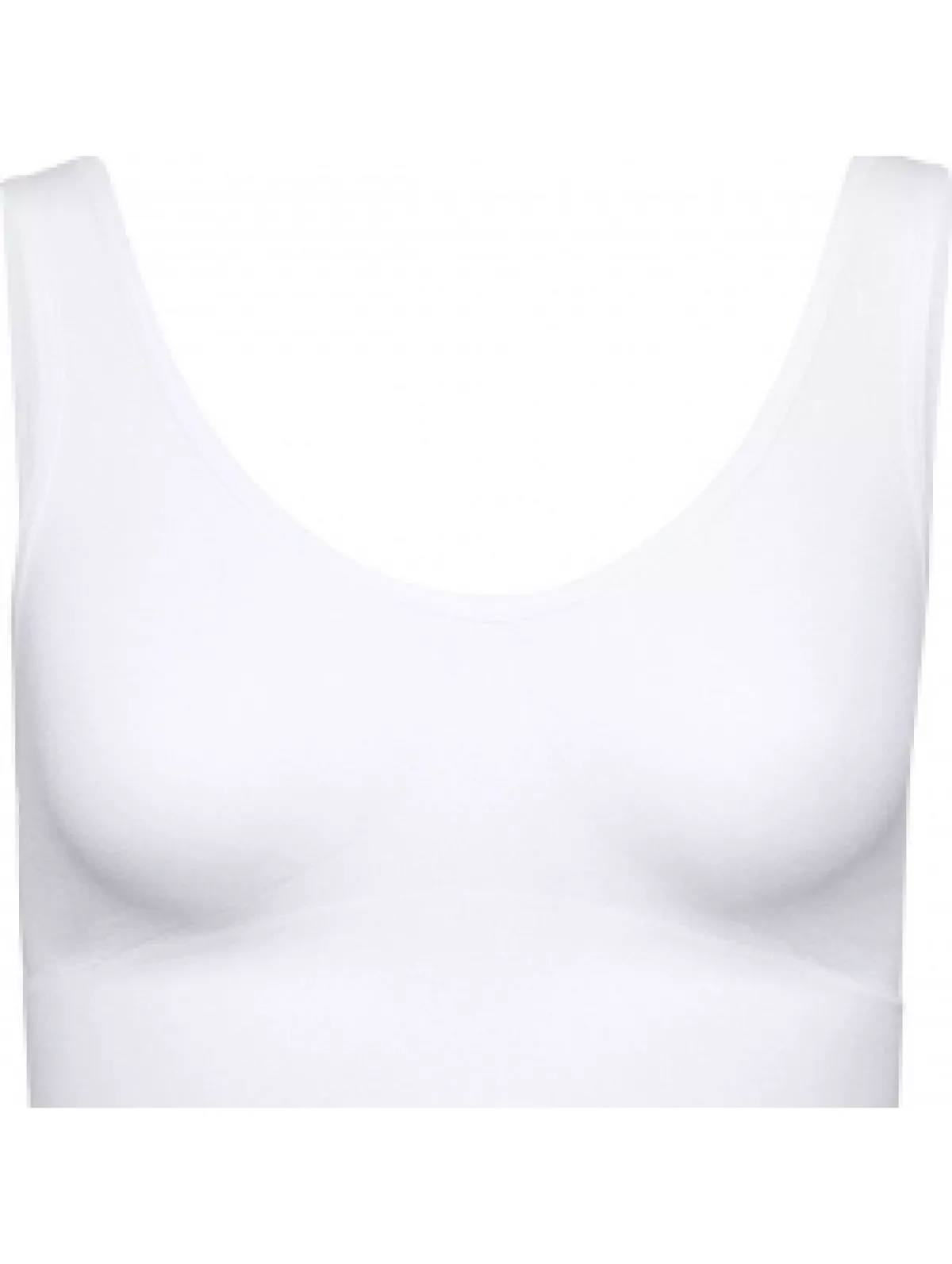 #1 - Decoy BH top med brede stropper i hvid til kvinder M Hvid