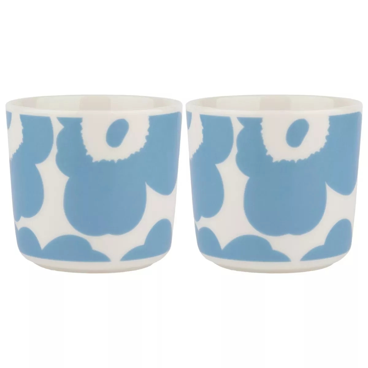 #1 - Marimekko Unikko kaffekop, 2 dl, 2 stk, hvid/blå