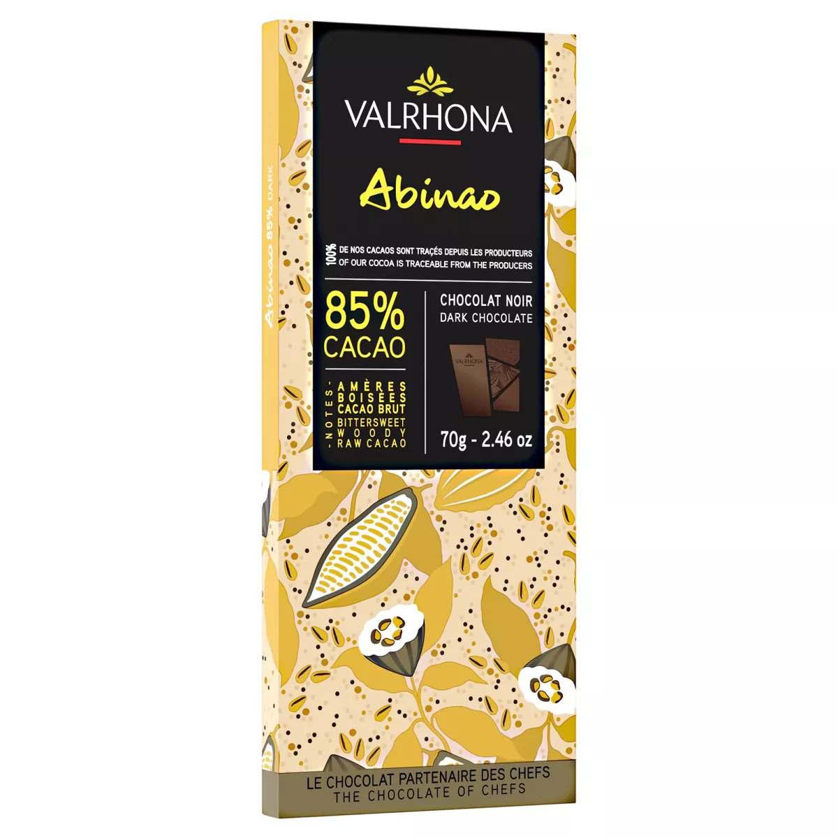 #2 - Valrhona Albinao 85% chokoladebar, 70 g