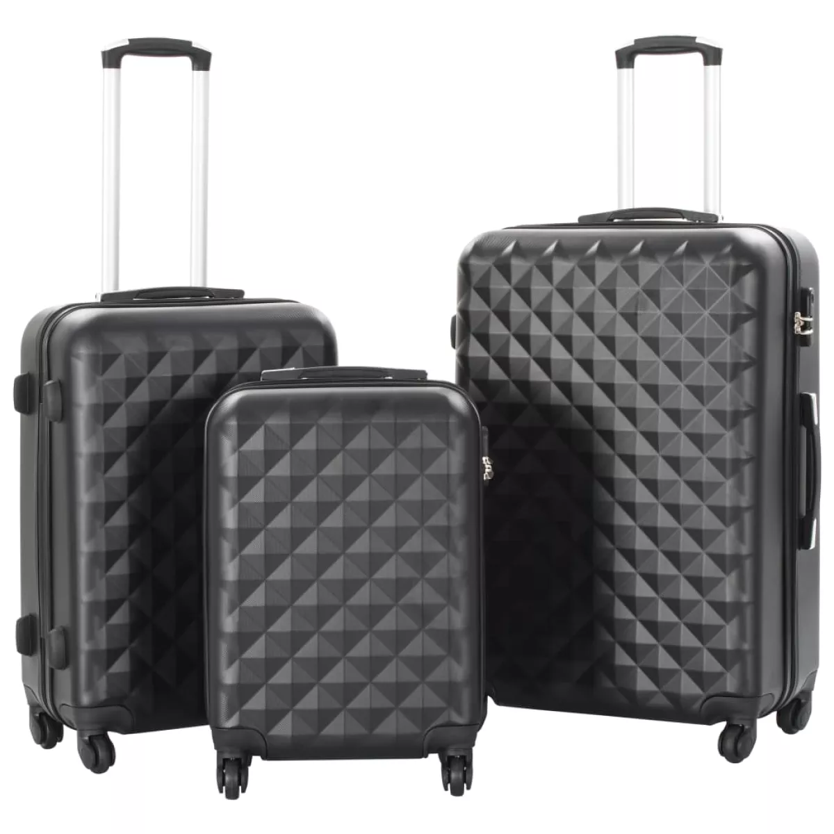 #3 - vidaXL kuffertsæt i 3 dele hardcase sort ABS