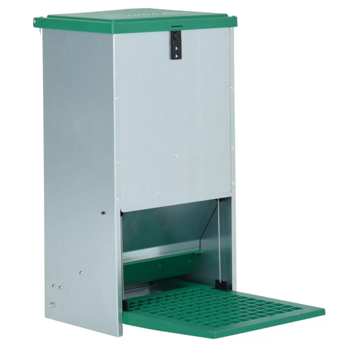 #1 - vidaXL automatisk foderautomat til fjerkræ 20 kg med trædeplade