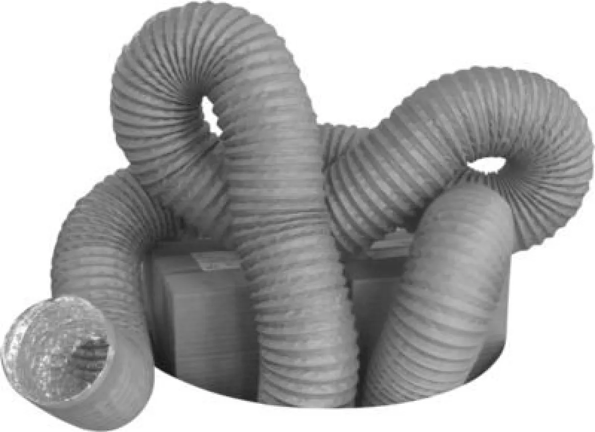 #1 - Øland Flex-250, Øland Flexslange PVC-belagt aluminiumsfolie på stålspiral L=5000