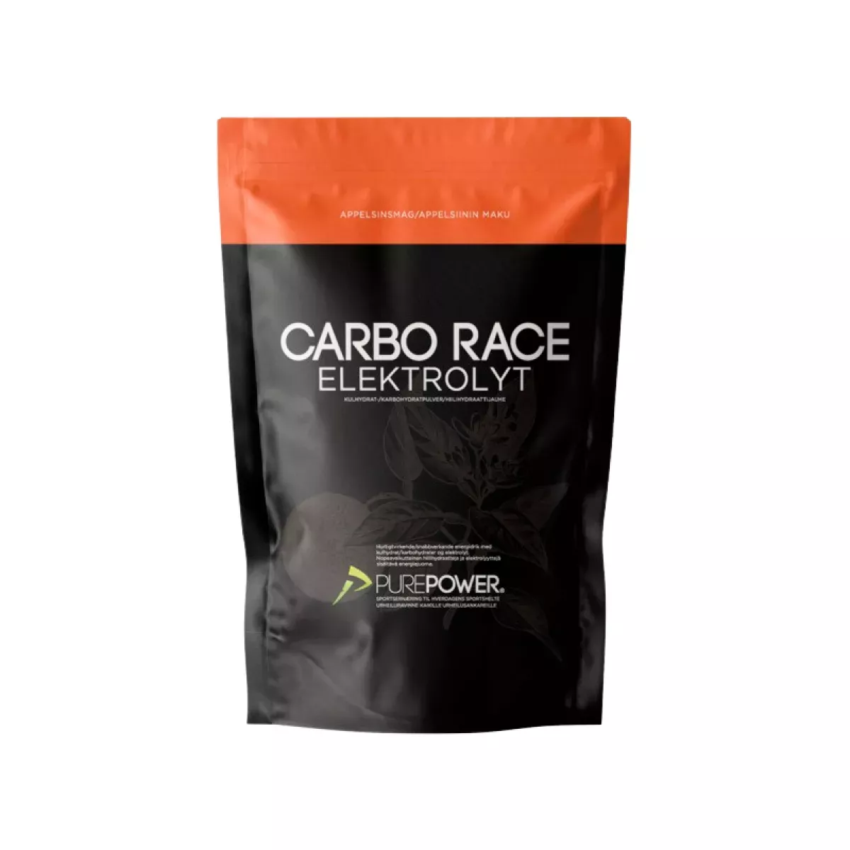 #1 - PurePower Carbo Race Elektrolyt appelsin - 1 kg
