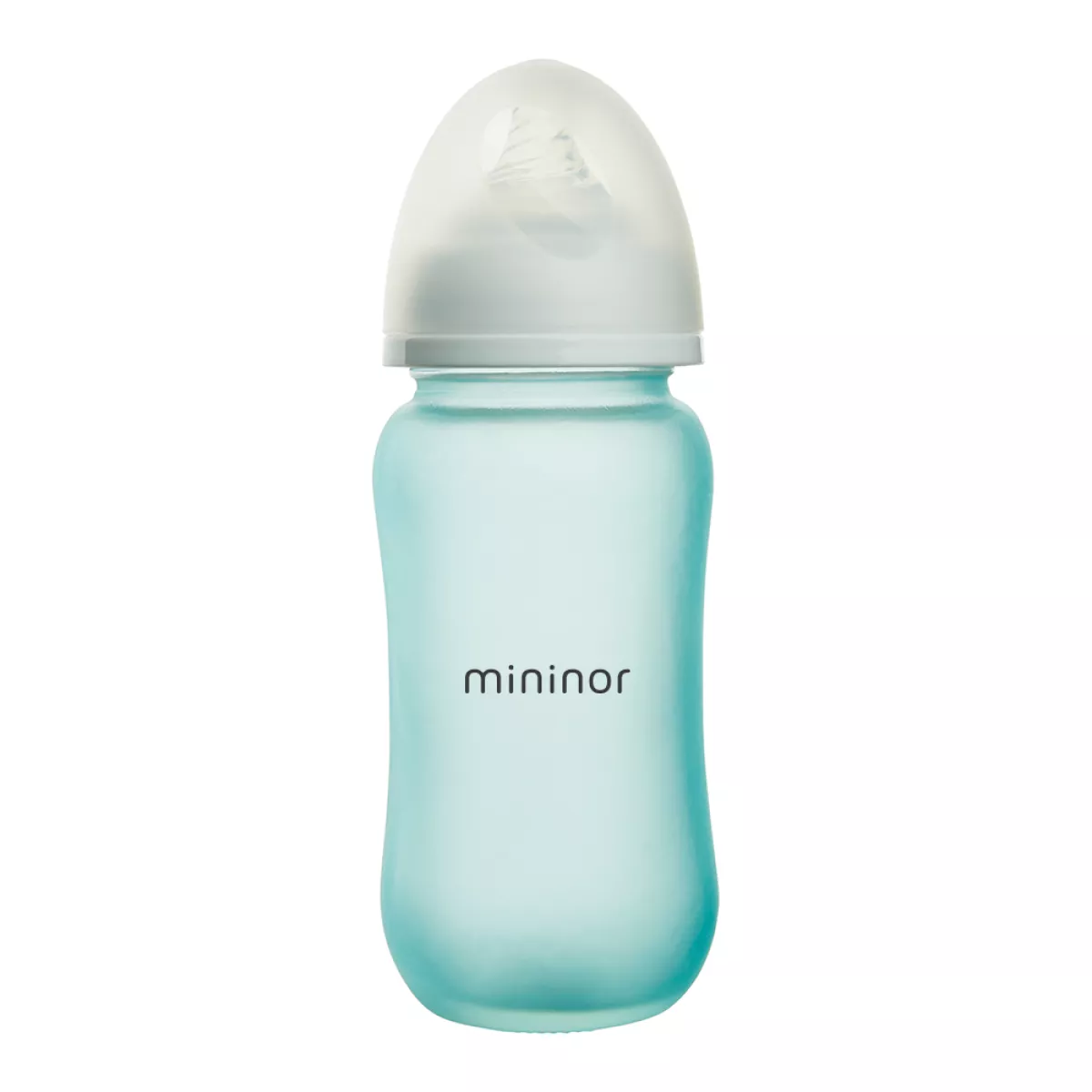 #1 - Glas sutteflaske fra Mininor - Brudsikker m. varmesensor (240 ml)
