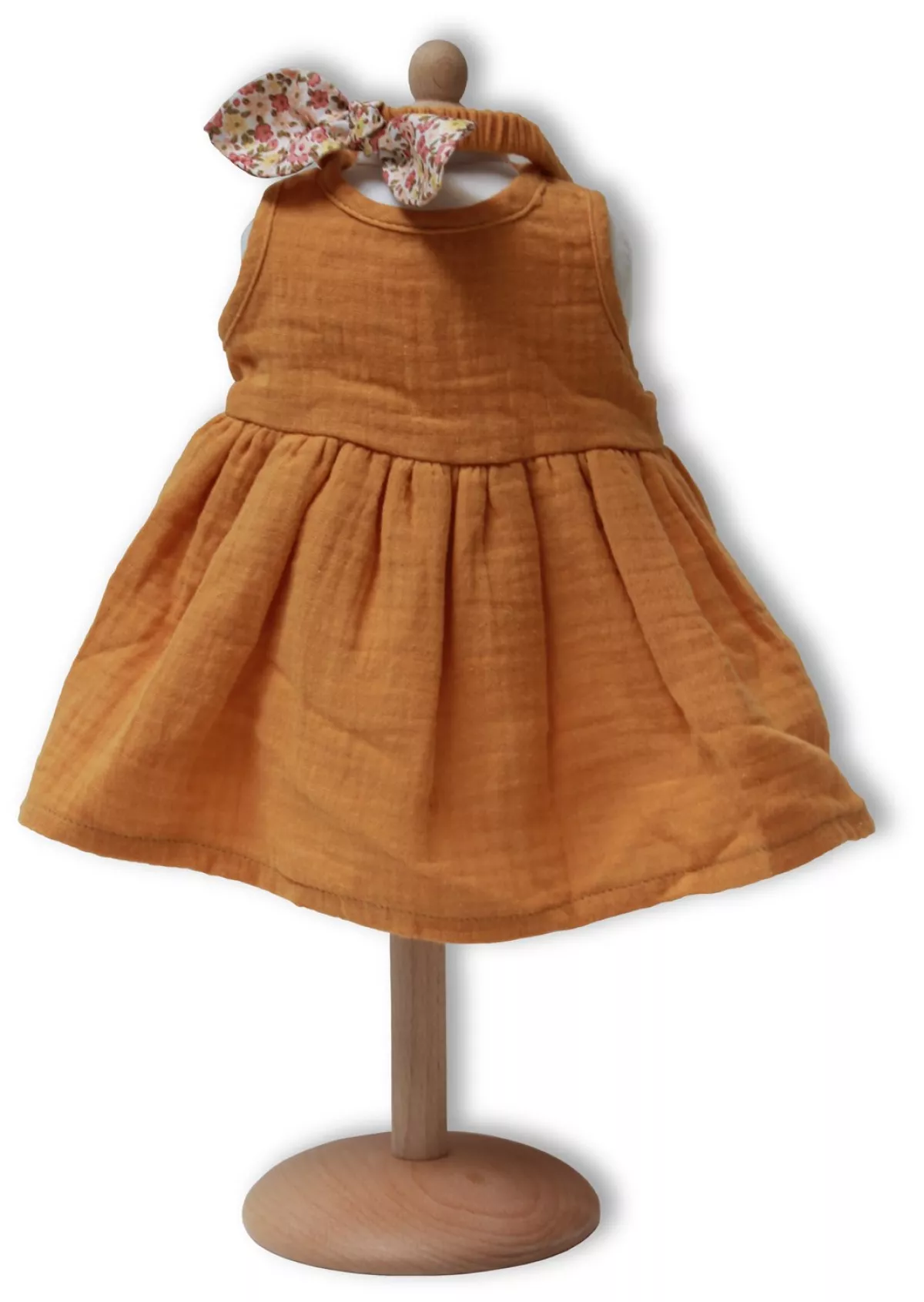 #1 - Dukketøj fra Mini Mommy - Karryfarvet kjole