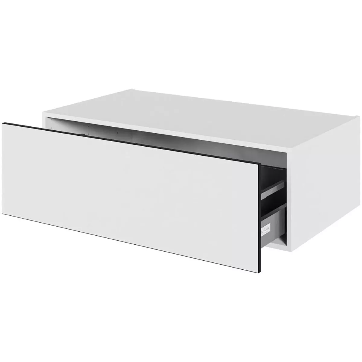 #2 - Køkken skuffekassette i White/Black line H: 32,0 cm D: 60,0 cm - Fuldtudtræk/softluk - Bredde: 100 cm