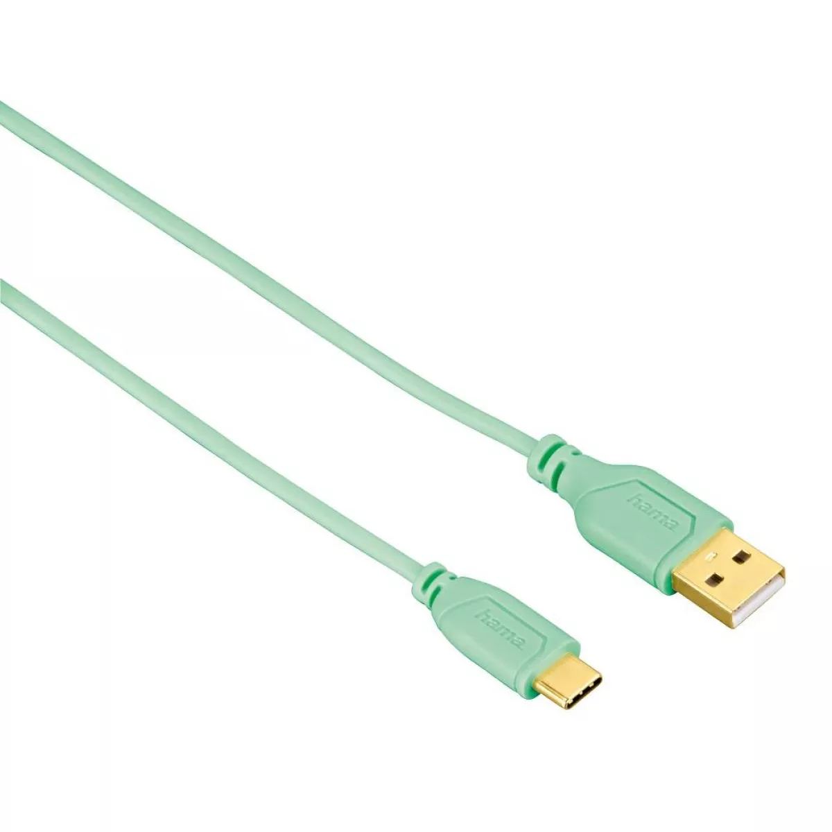 #3 - HAMA Flexislim USB-C opladerkabel - Grøn - 0.75m