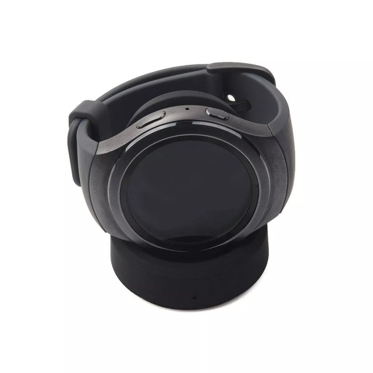 #1 - Samsung Gear S3 Classic / S3 Frontier - Trådløs oplader - Sort