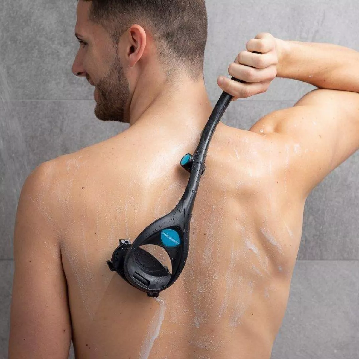 #1 - Sammenklappelig barbermaskine til ryg og krop - Med 2 udskiftelige blade