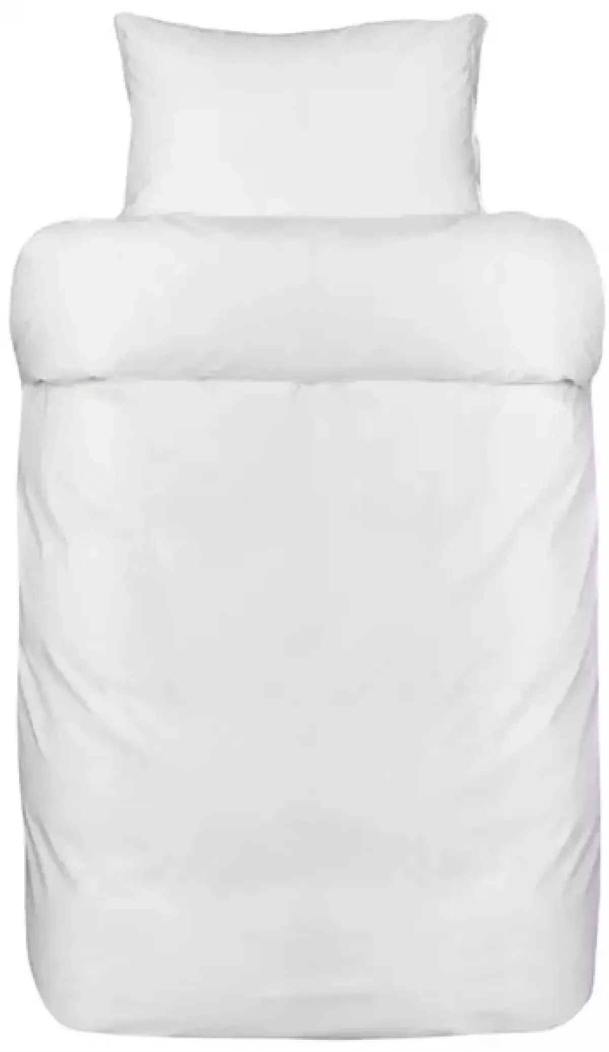 #2 - Hvidt sengetøj - 140x200 cm - Royal sengesæt - 40% bomuld / 60 % bambus - Høie sengetøj