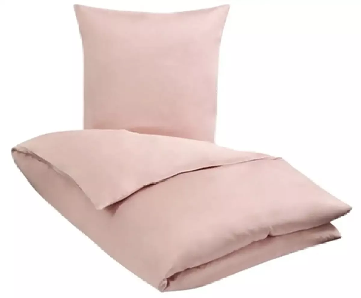 #2 - Bambus sengetøj - 140x220 cm - Rosa sengetøj - Sengesæt i 100% Bambus - Nature By Borg