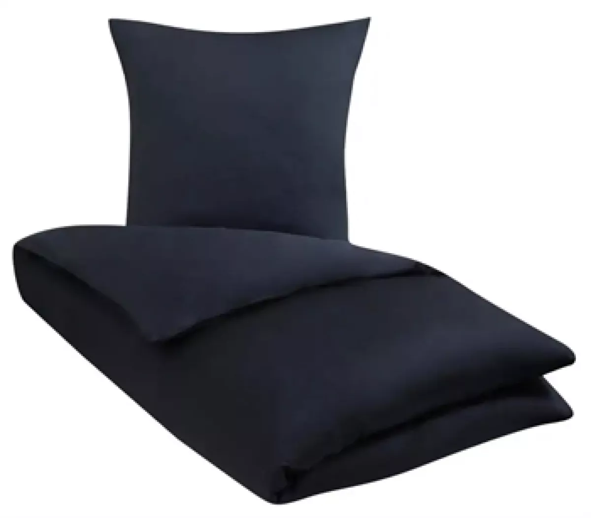 #1 - Bambus sengetøj 140x220 cm - Mørkeblåt sengetøj - Sengesæt i 100% Bambus - Nature By Borg