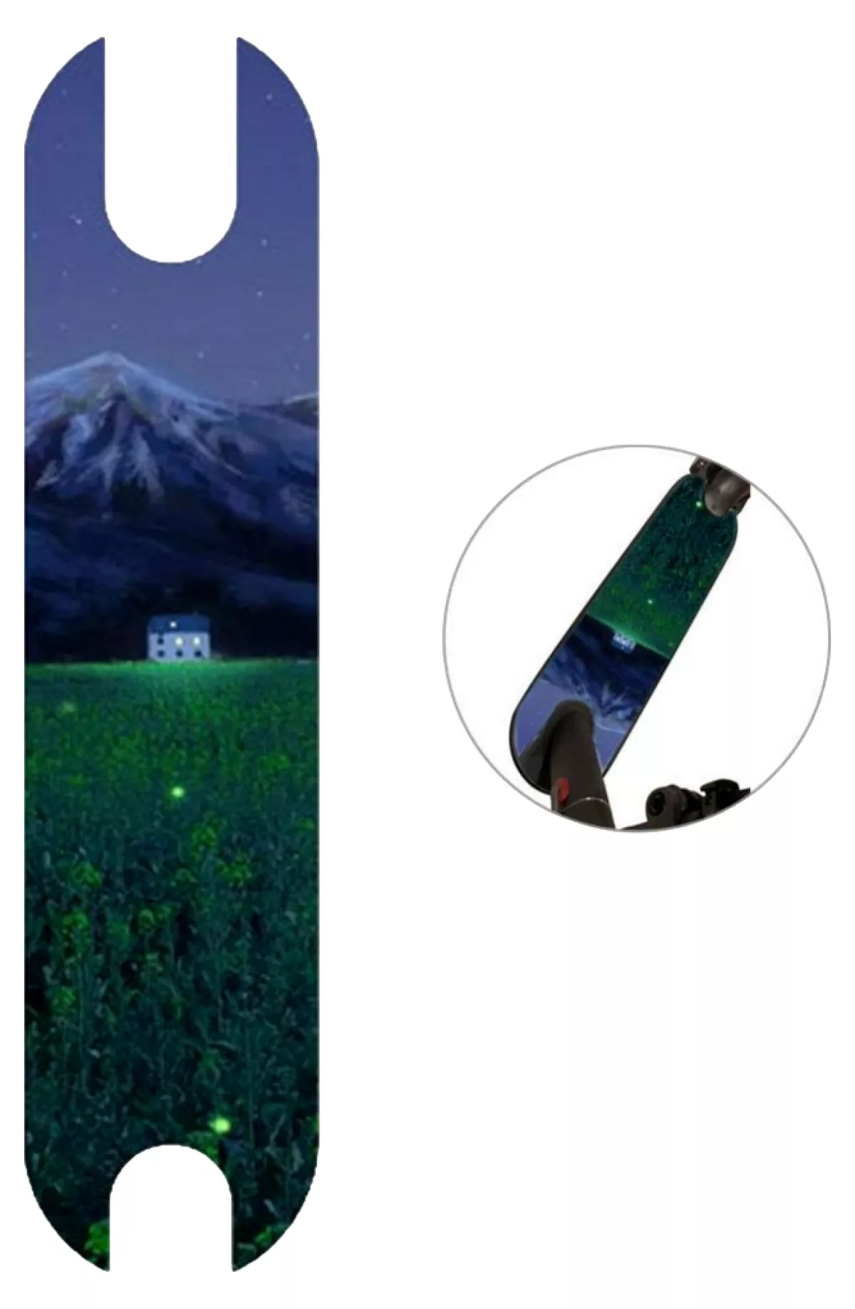 #1 - Fodmåtte Sticker til Xiaomi Mi M365 Pro-Mørkeblå