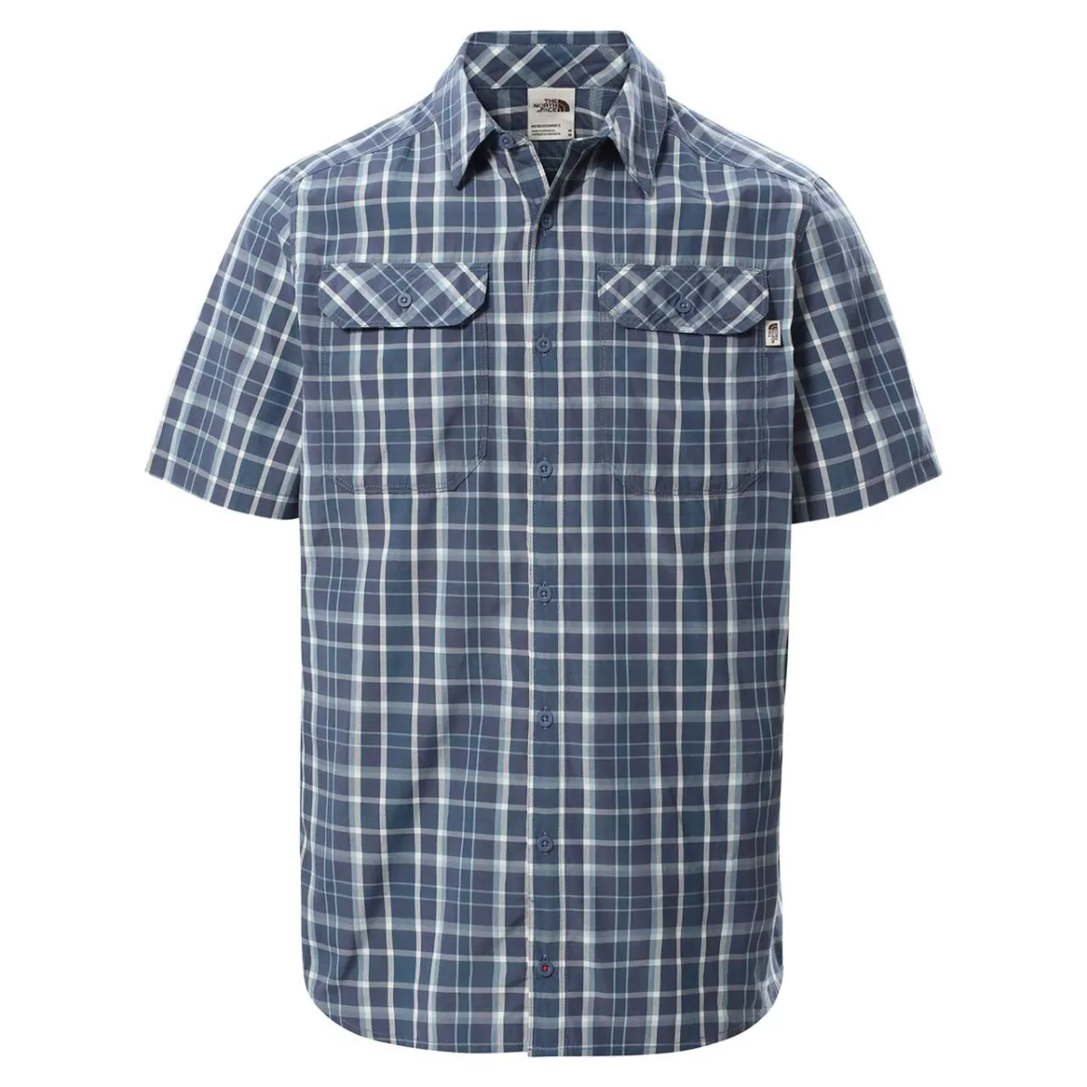 #1 - The North Face Mens S/S Pine Knot Shirt  (BLUE (VINTAGE INDIGO PLAID) Small (S))