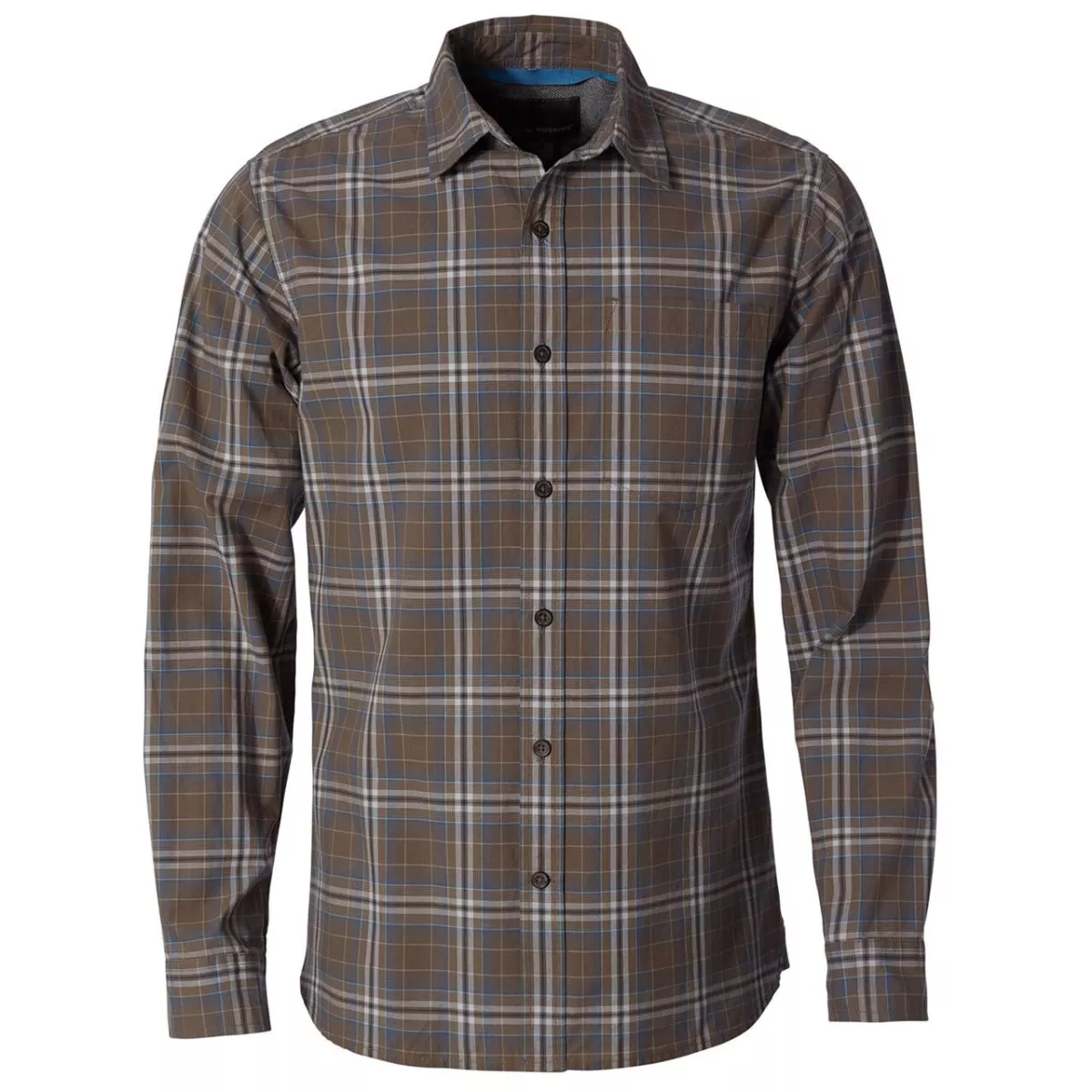 #1 - Royal Robbins Mens Trouvaille Plaid L/S  (BROWN (FALCON) Small (S))