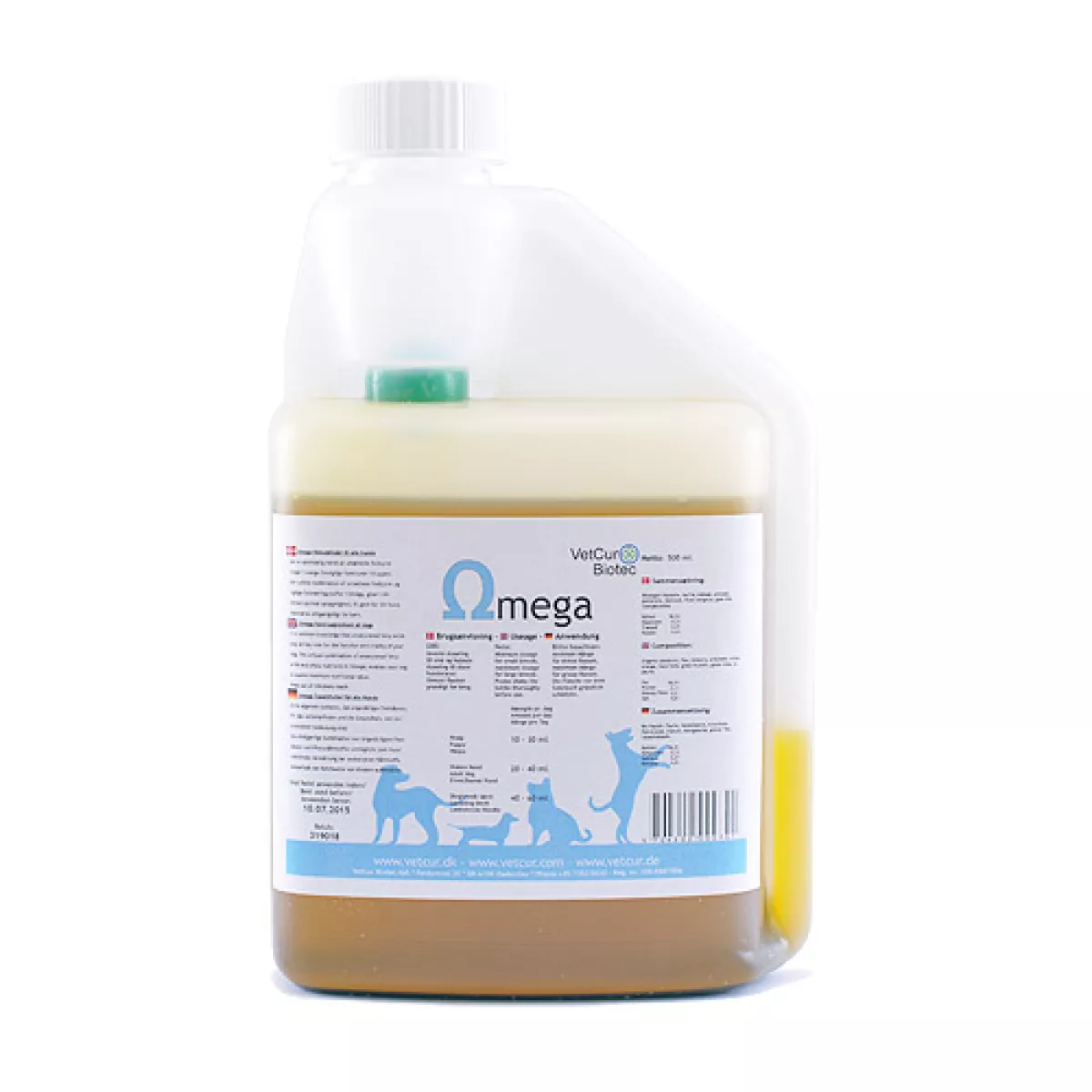 #1 - Omega Olietilskud omega 3,6,9 fedtsyrer 500ml fra Vetcur biotec