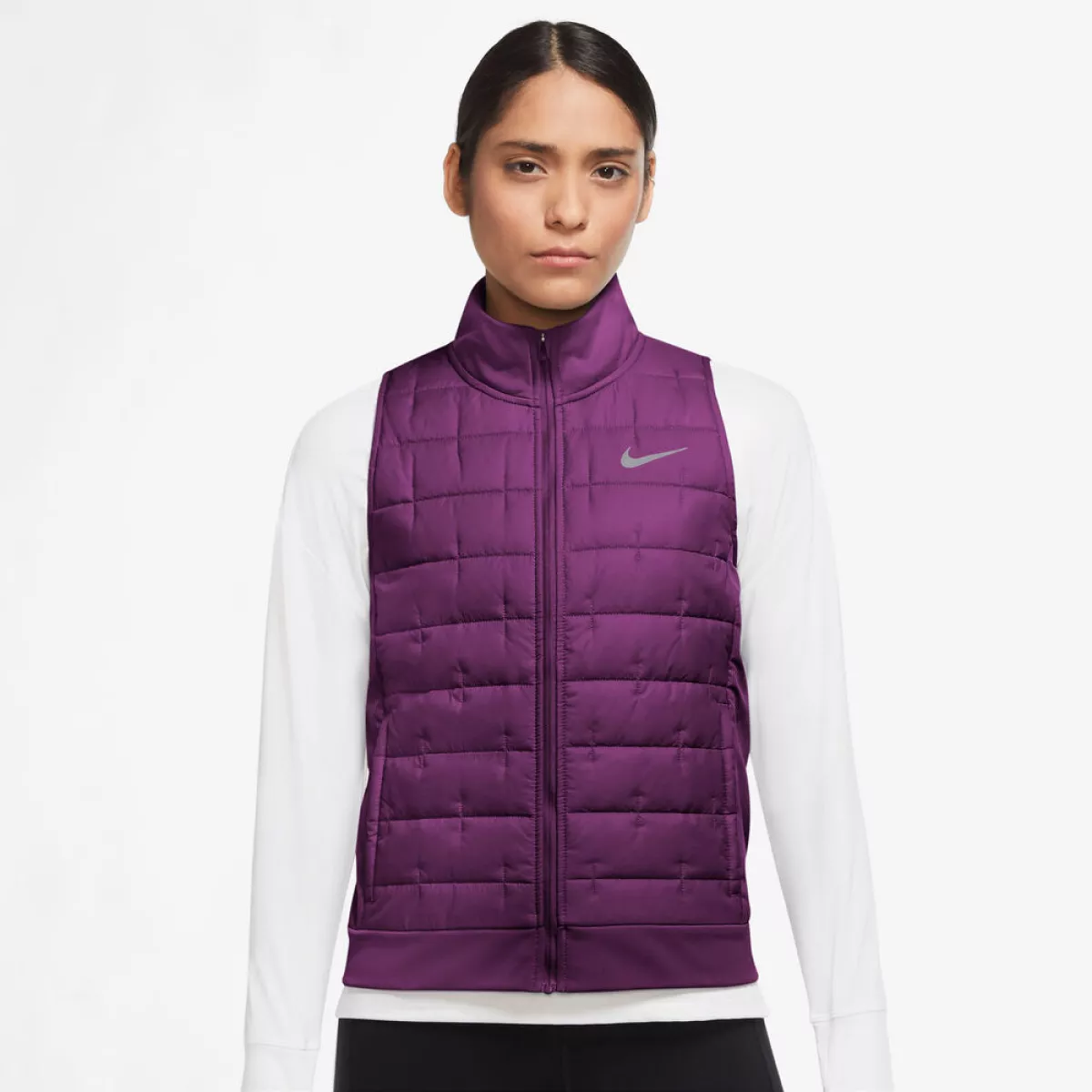 #1 - Nike Thermafit Aerolayer Syntheticfill Løbevest Damer Tøj Lilla S