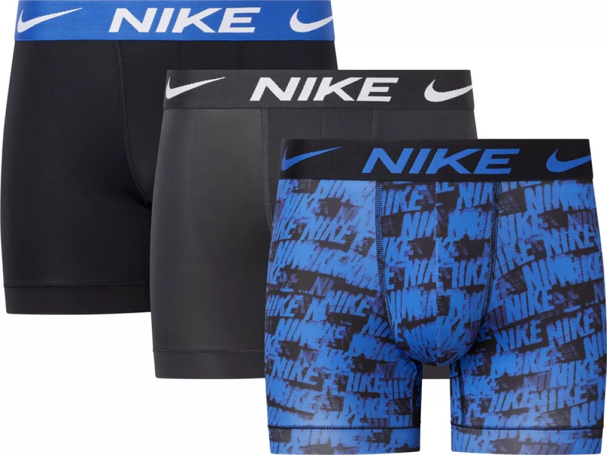 #1 - Nike Underbukser, Polyester, 3pak Herrer Undertøj Multifarvet M