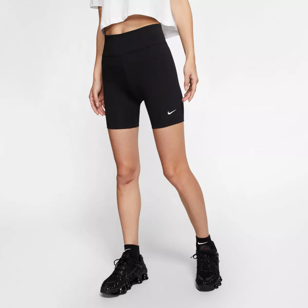 #3 - Nike Sportswear Legasee Cykelshorts Damer Tøj Sort S