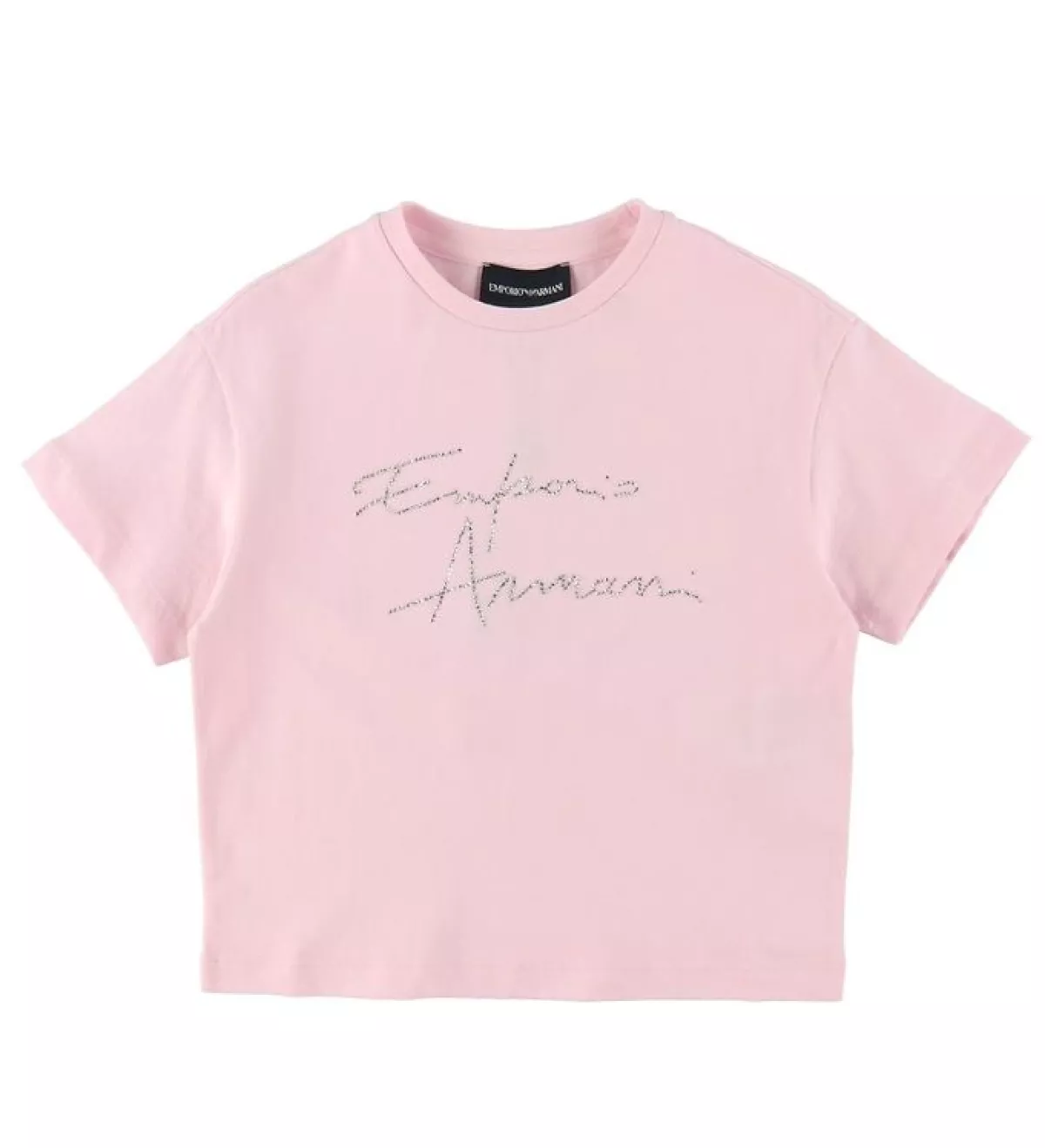 #3 - Emporio Armani T-Shirt - Rosa m. Sølv/Similisten - 8 år (128) - Emporio Armani T-Shirt