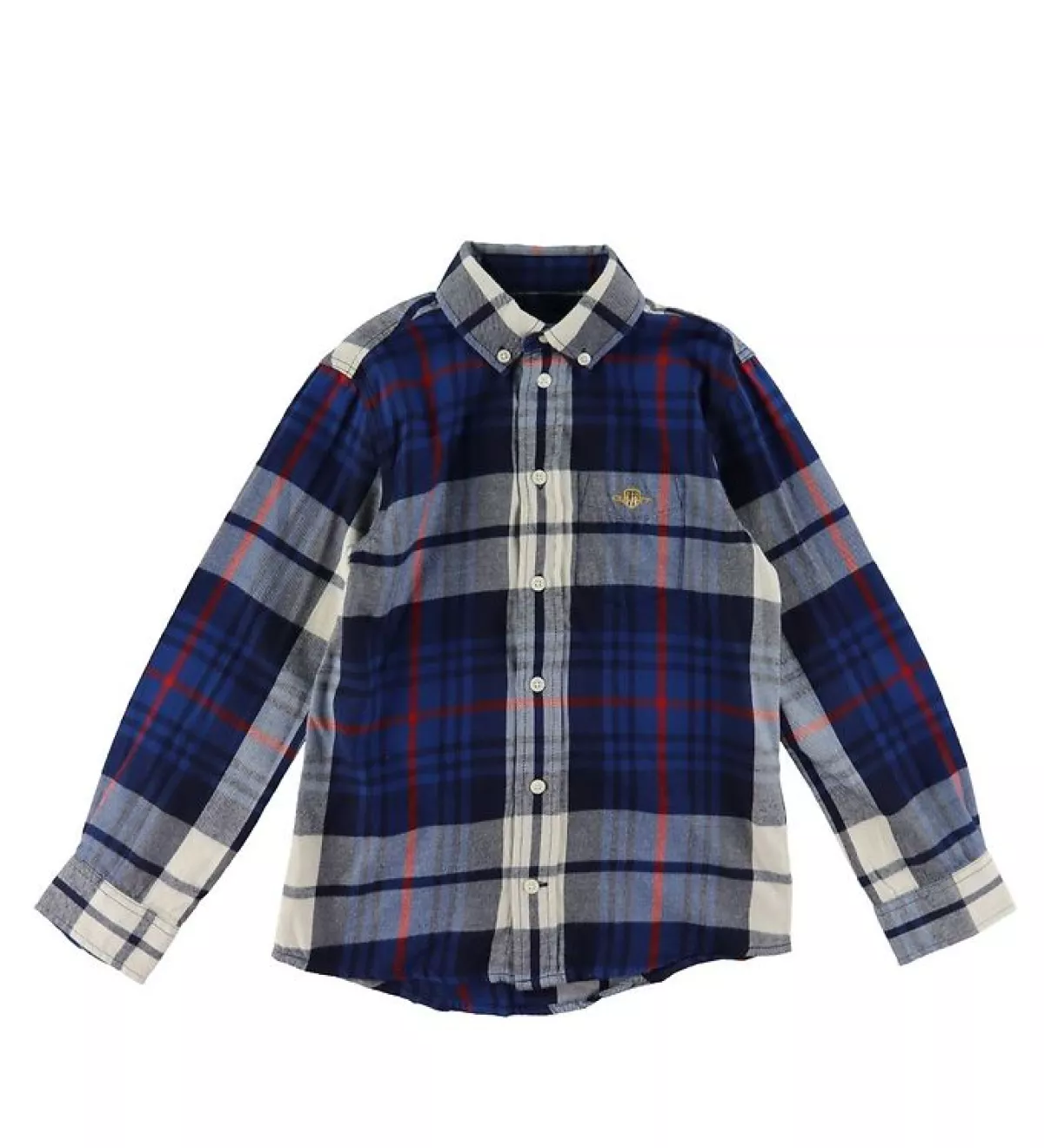 #3 - GANT Skjorte - Plaid Flannel - Creme - 15 år (170) - GANT Skjorte