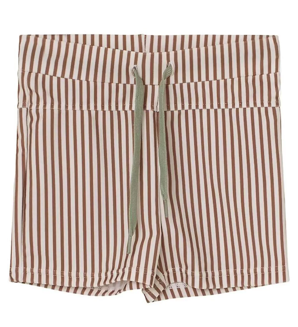 #2 - Mini A Ture Badebukser - Gerryan - Acorn Brown Stripes - 7-8 år (122-128) - Mini A Ture Badetøj