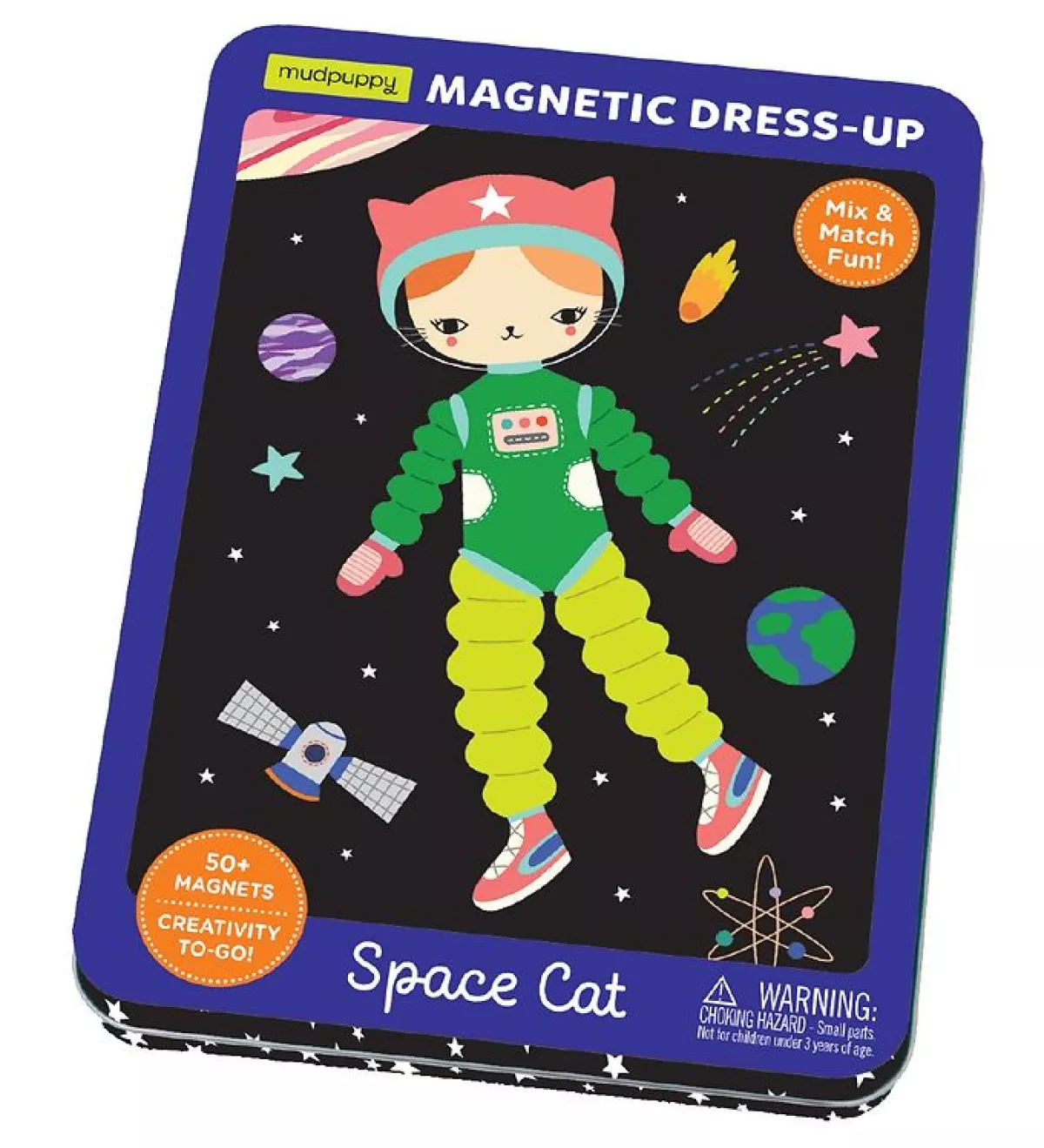 #2 - Mudpuppy Magnetiske Påklædningsdukke - Rumkat - OneSize - Mudpuppy Magnetlegetøj