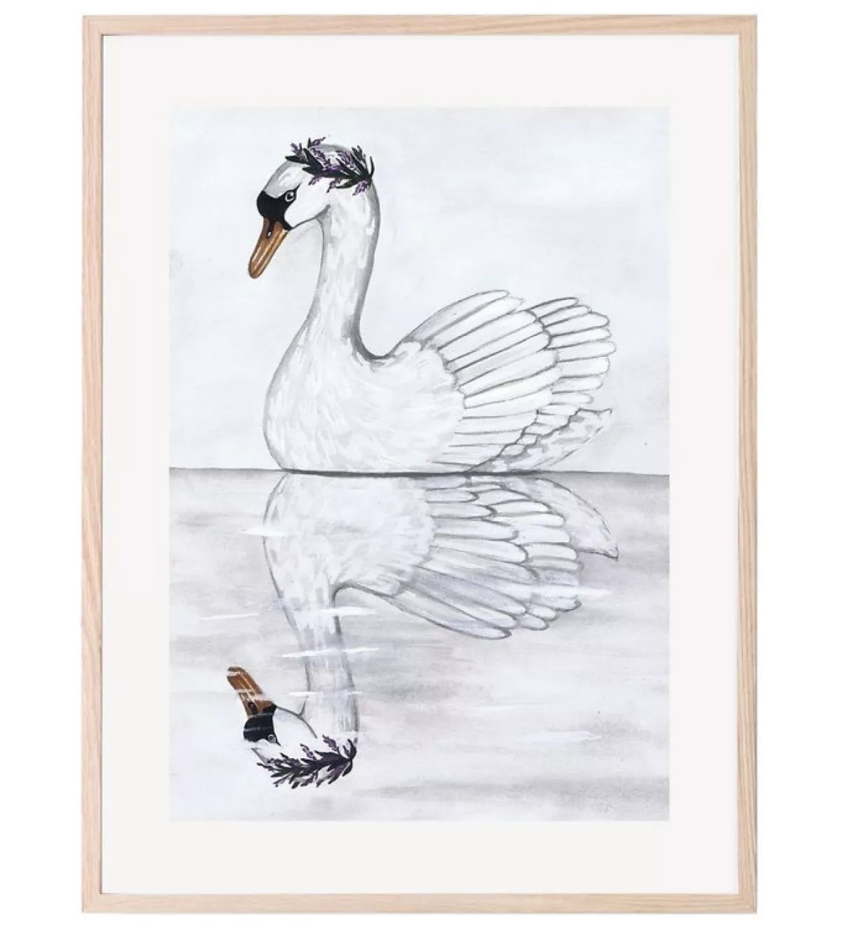#1 - Plakat Swan Reflection 30x40 cm