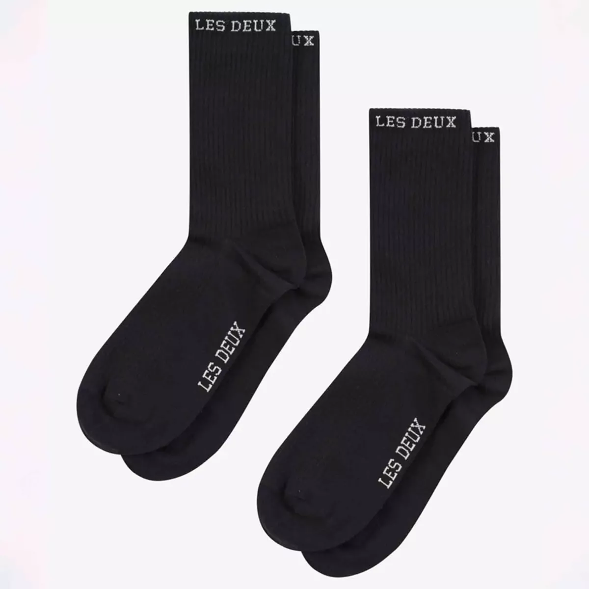 #1 - Les Deux - Wilfred 2-pack socks - Accessories til herre - Sort - 39-42