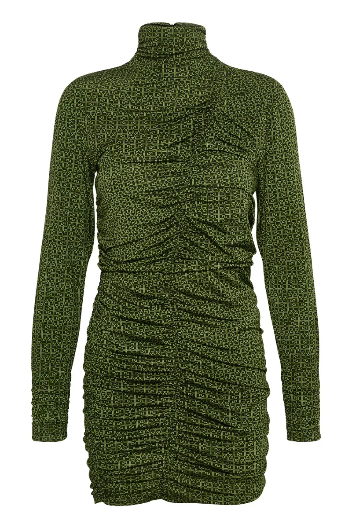#1 - Gestuz - Kjole - Milia Dress - Green/Black Logo