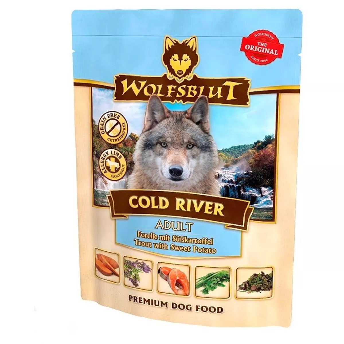#2 - WolfsBlut Cold River, Vådfoder, 300g