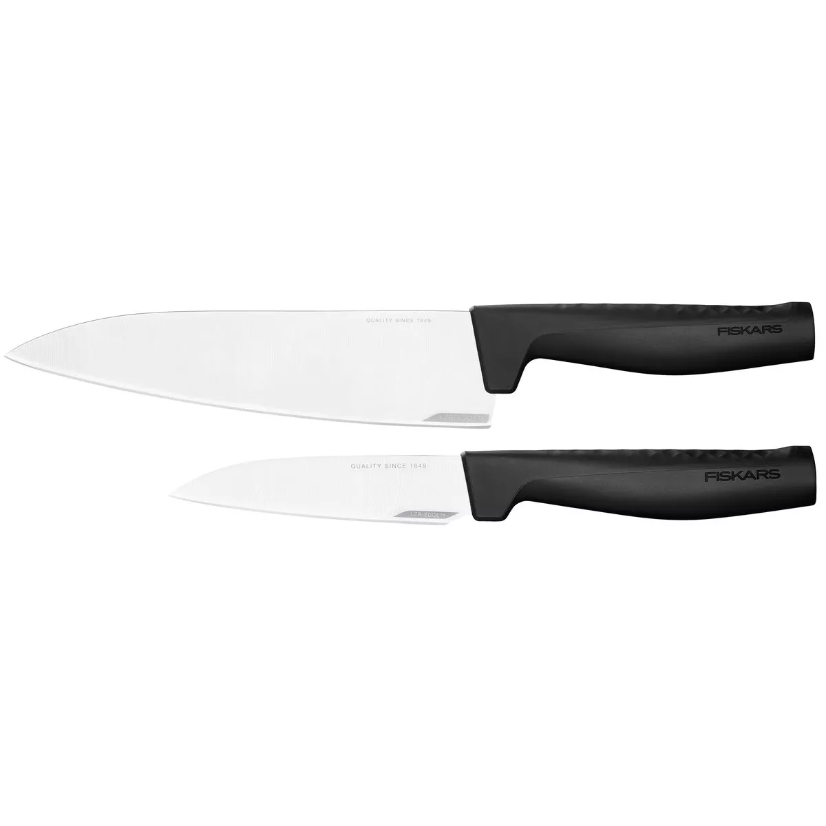 #1 - Fiskars Hard Edge knivsæt kokkekniv og grøntsagskniv 2 dele
