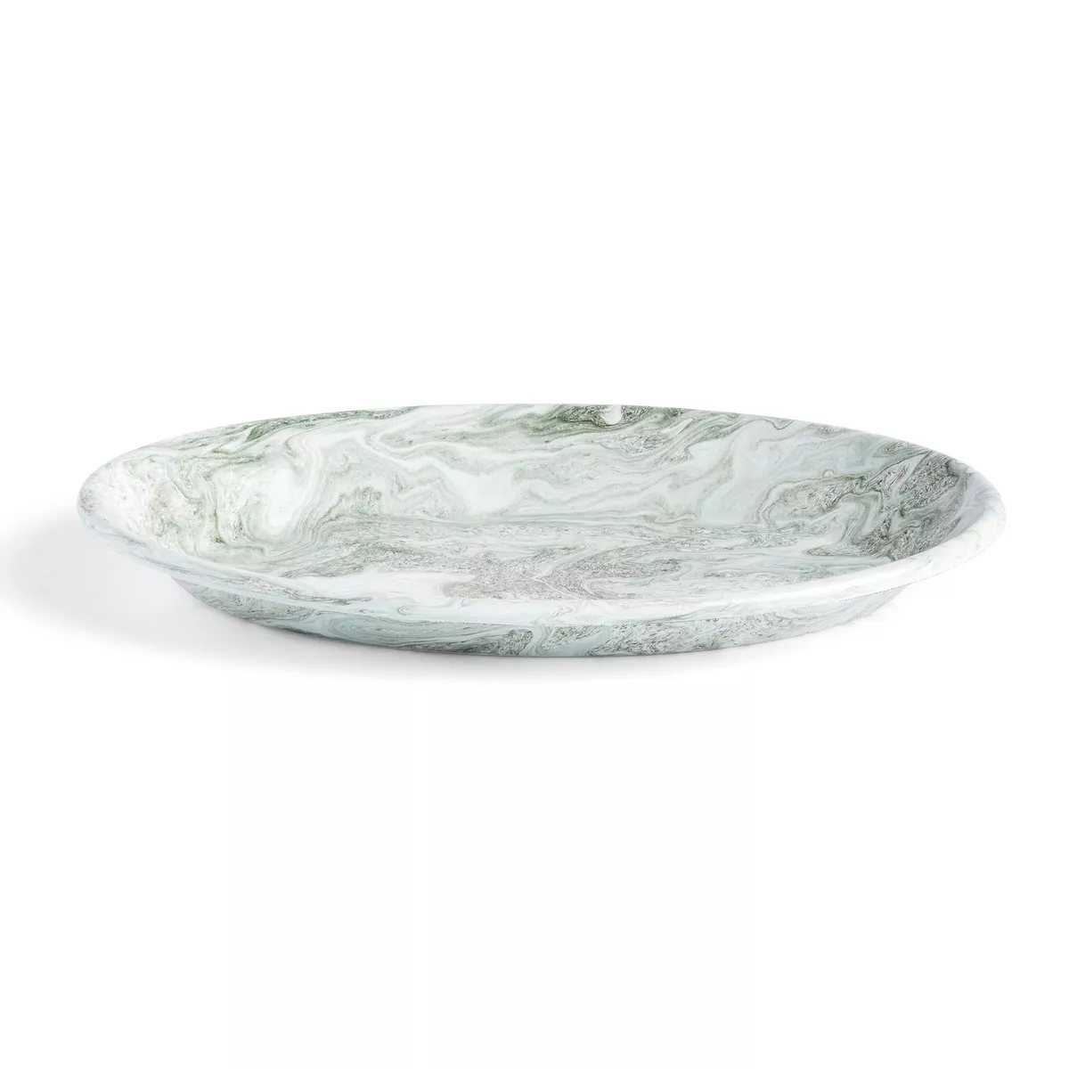#1 - HAY Soft Ice oval tallerken 21,5x31,5 cm Green