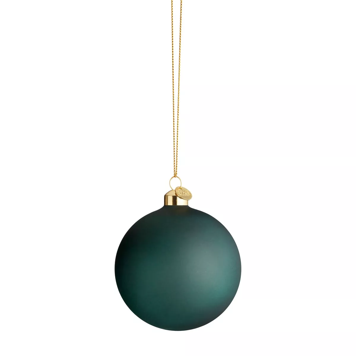 #1 - Holmegaard Souvenir julekugle Ø8 cm Mørkegrøn