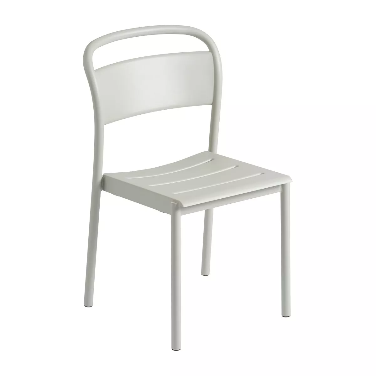 #2 - Muuto Linear steel side chair stol Grey (RAL 7044)