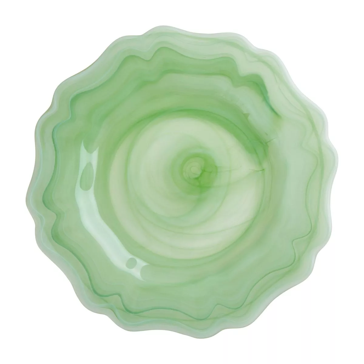 #1 - RICE Alabaster tallerken Ø28 cm Green