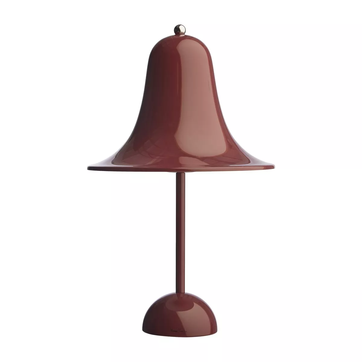 #1 - VERPAN Pantop bordlampe bordeauxrød