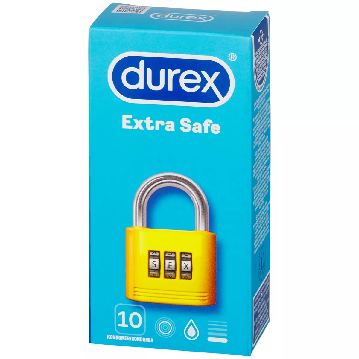 #1 - Durex Extra Safe Kondomer 10 stk     - Klar