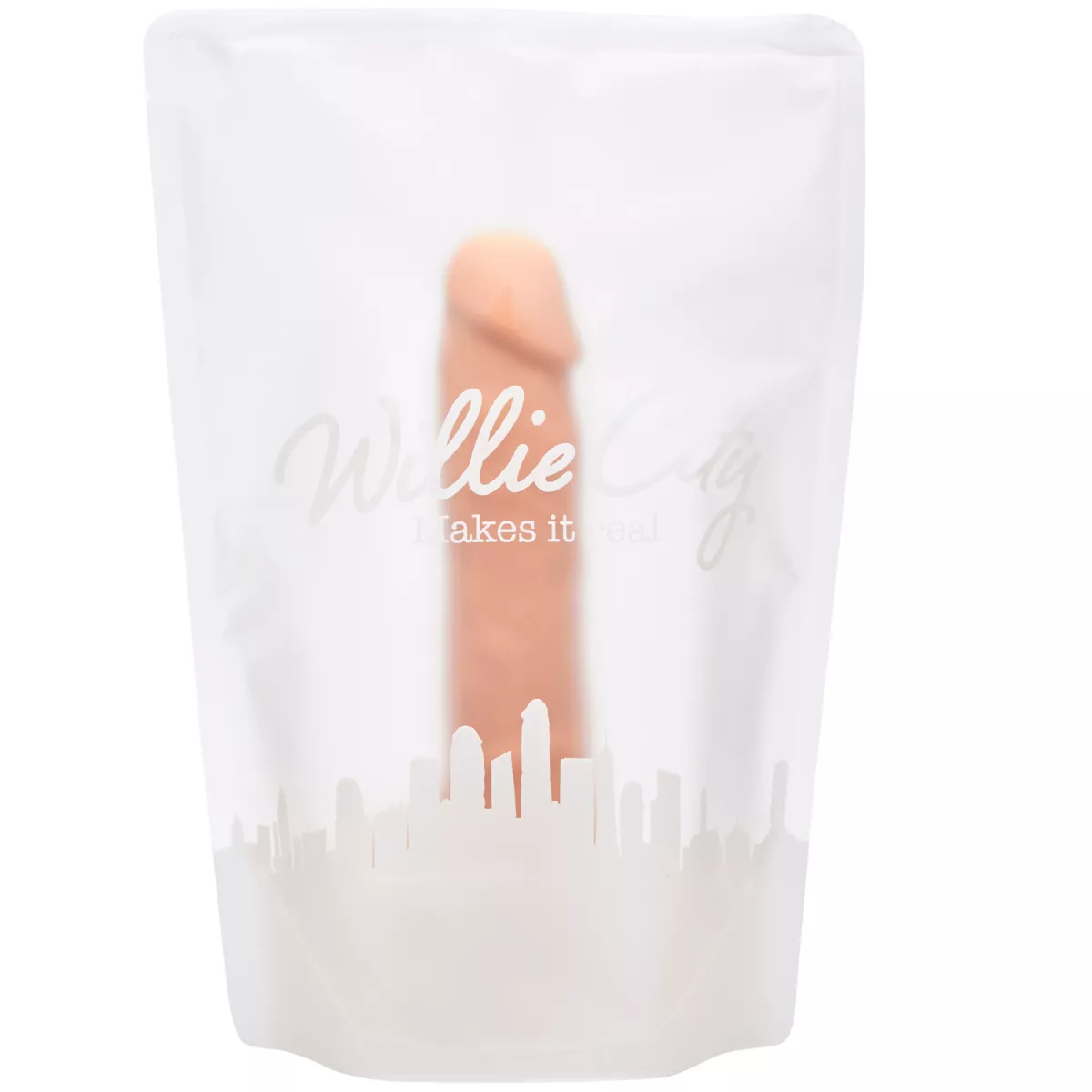 #3 - Willie City Luxe Realistisk Silikone Dildo 22 cm    - Nude