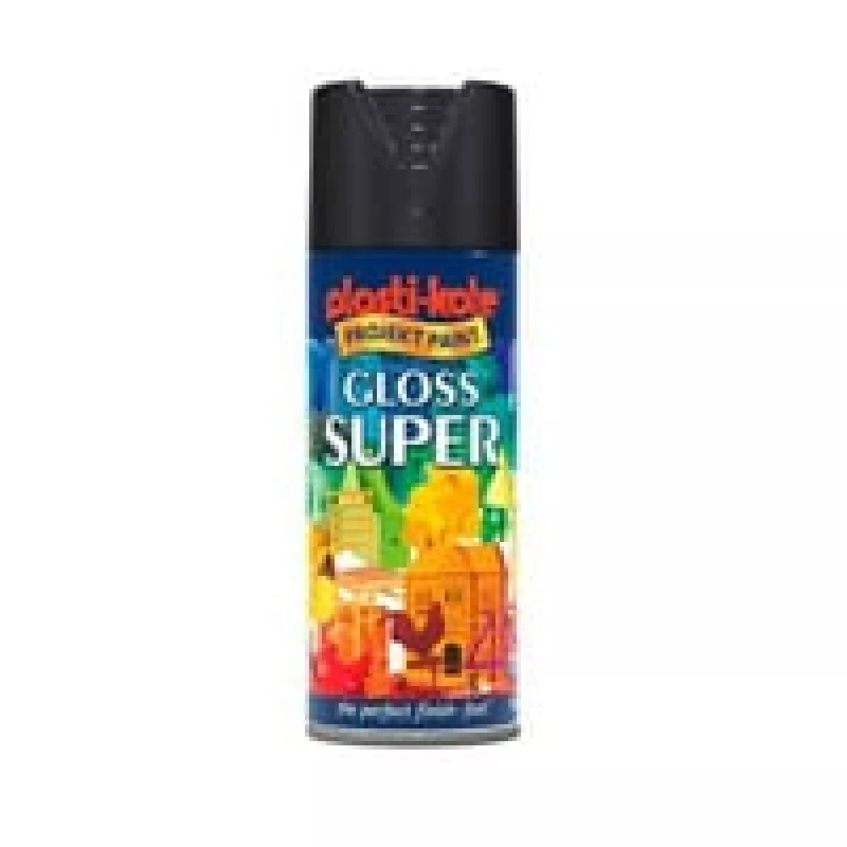 #2 - Borup Super Spraymaling Sort Blank 9005b - 400 ml