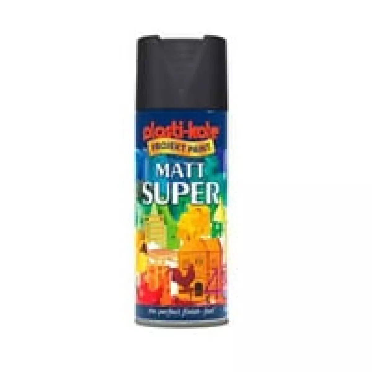 #1 - Borup Super Spraymaling Sort Mat 9005m - 400 ml