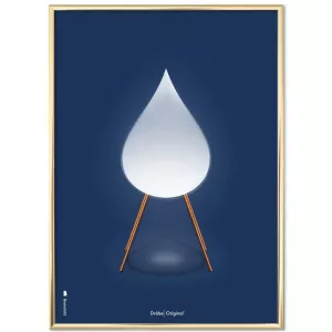 7: Plakat med Dråben (blå) 30 x 40 cm