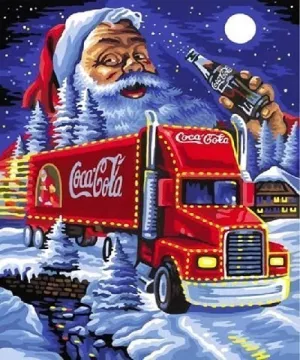 1: Julemanden med Coca Cola lastbil