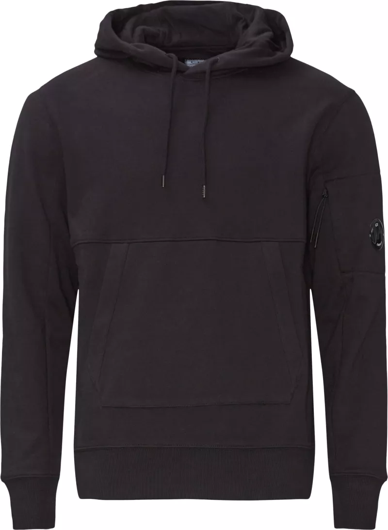 4: C.P. Company Hooded Diagonal Fleece Sweatshirt Sort