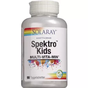 10: Solaray Spektro Kids Multivitamin tyggetabletter Kosttilskud 90 stk