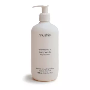 3: Baby shampoo og Body Wash fra Mushie / Uden parfume - 400 ml.