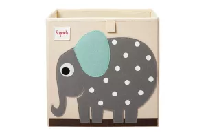11: 3 Sprouts - Storage Box - Gray Elephant