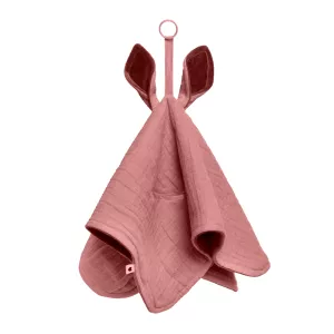 4: Bibs Nusseklud - 40x40 cm - Kangaroo - Dusty Pink/Baby Pink - OneSize - Bibs Nusseklud
