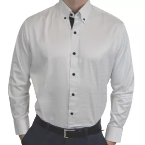 1: Tailormade - Skjorte hvid silke
