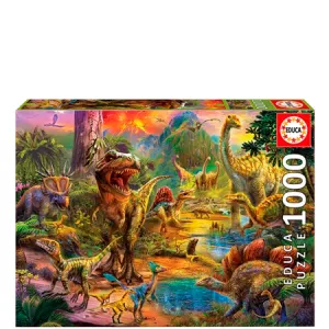 4: Educa Dinosaur Land Puslespil - 1000 Brikker